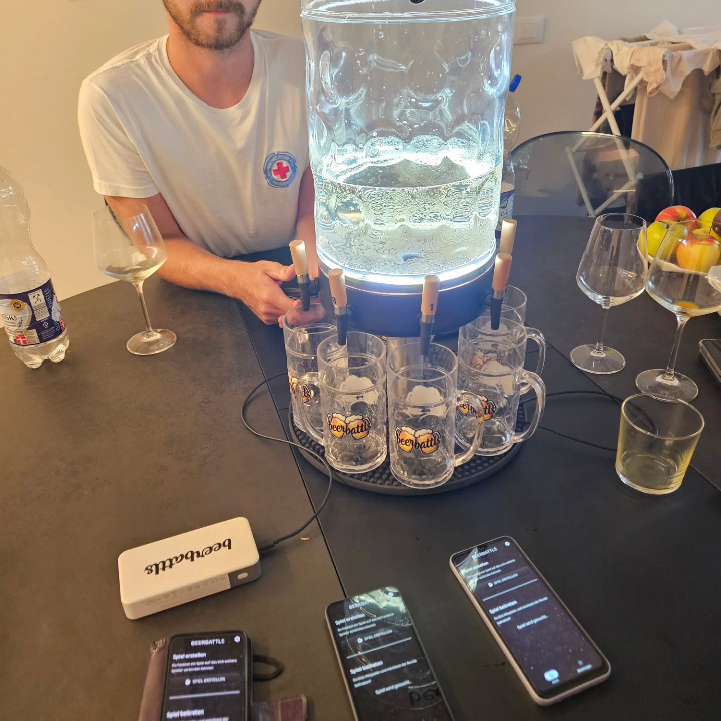 beerbattls bei einem Live-Test am Gardasee in Italien