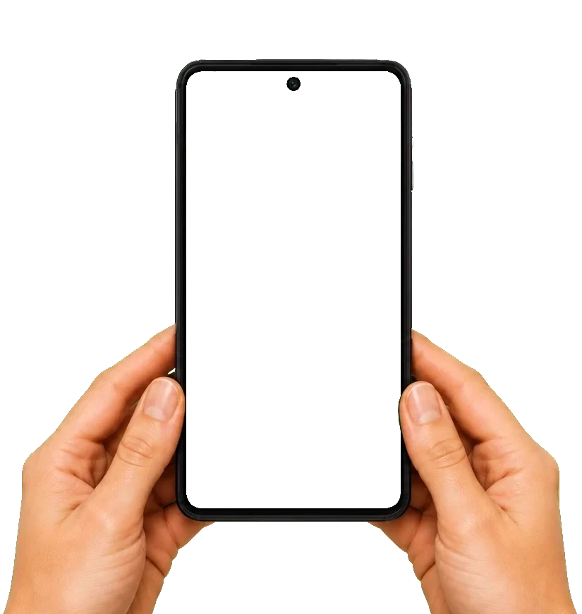 Hände halten ein Smartphone mit einem Beerbattls-Spielvideo